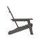 Merrick Lane Nassau Adirondack Chair with Cup Holder, Weather Resistant HDPE Adirondack Chair